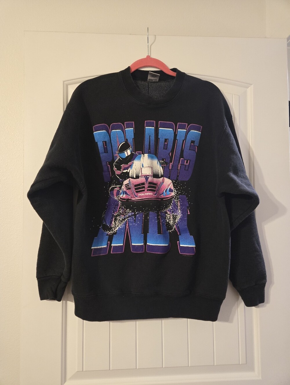 Vintage 1990's Black Polaris Graphic Crewneck Sweatshirt